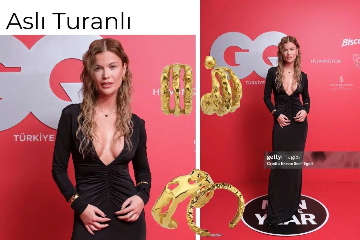 Aslı Turanlı GQ Dergisi Çekimi Linya Takıları