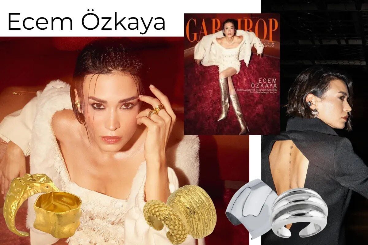 Ecem Özkaya Gardırop Magazin Ekim 2025 Linya Takıları