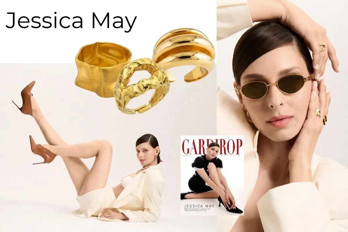 Jessica May Gardırop Magazin Çekimi Linya Takıları