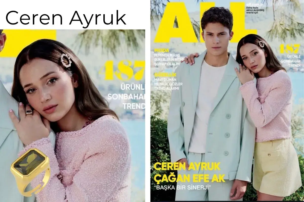 Ceren Ayruk All Dergisi Çekimi Linya Takıları