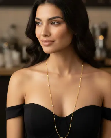 Tiffany Model Taş Burgulu Zincir Kolye model üzerinde, 925 ayar gümüş